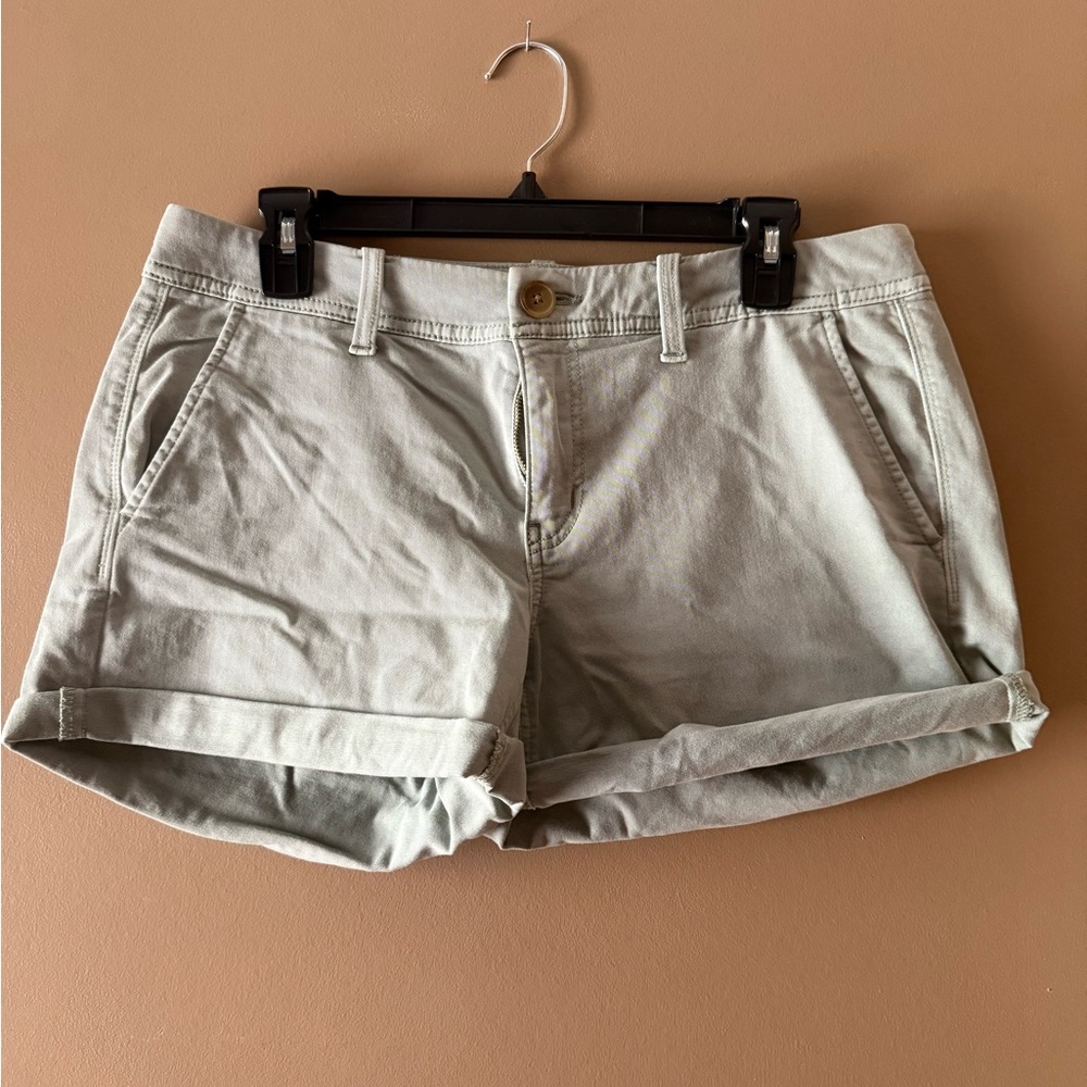 American Eagle Outfitters Tan Bermuda Shorts